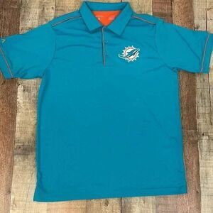 Antigua Miami Dolphins Primary Logo Polo Aqua Men’s Size L